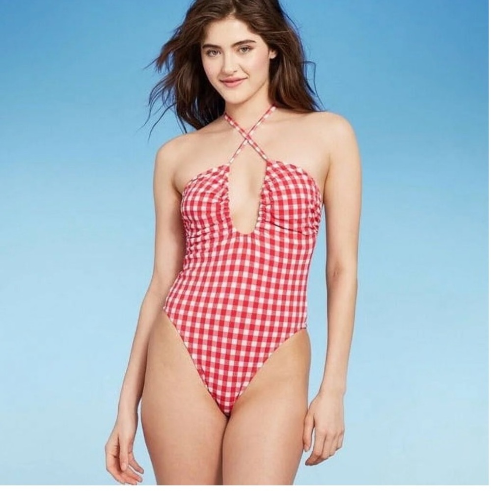 - Women's Wild Fable Ultra High Leg Cheeky One Piece Swimsuit